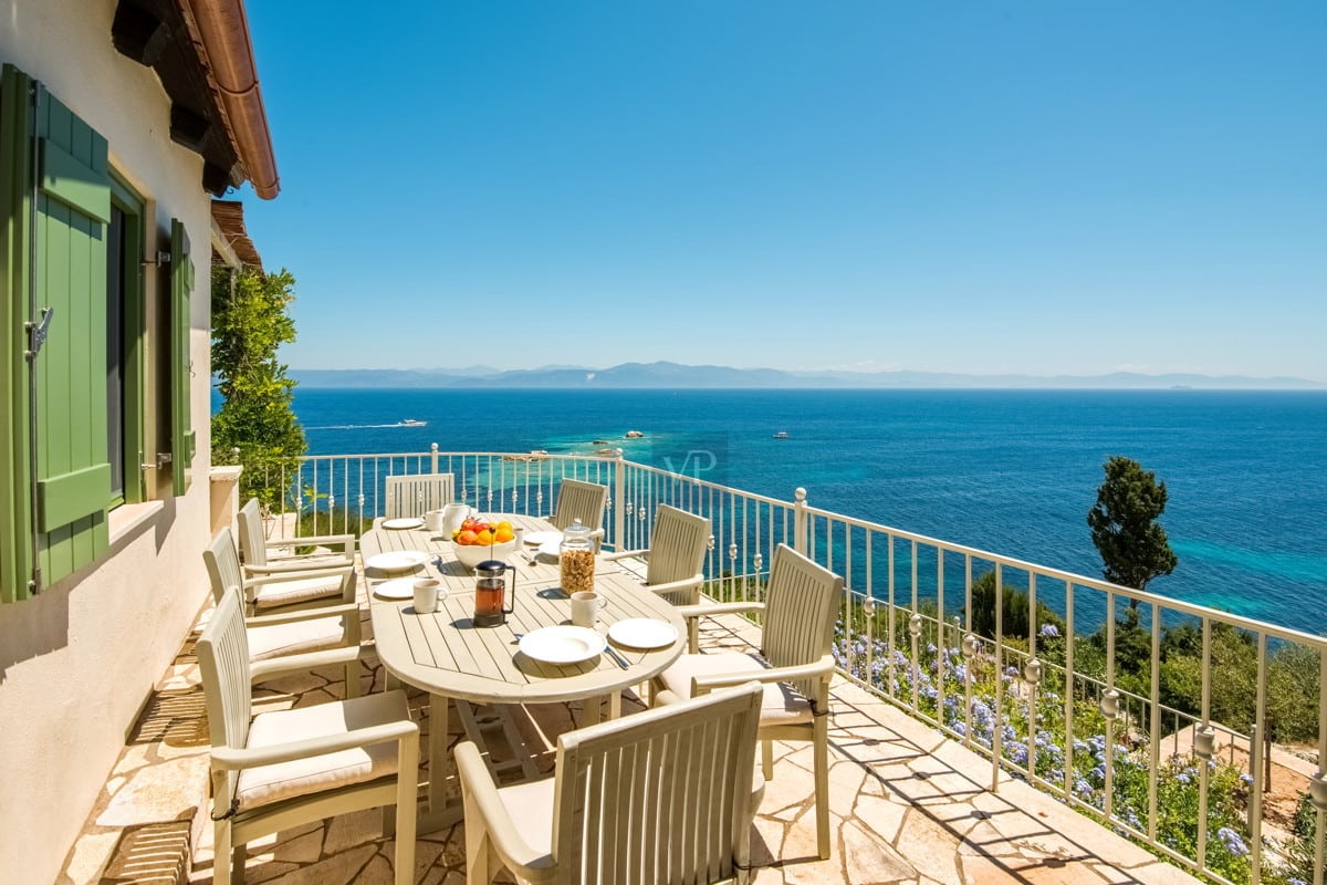 villa emerald bay Corfu sea view